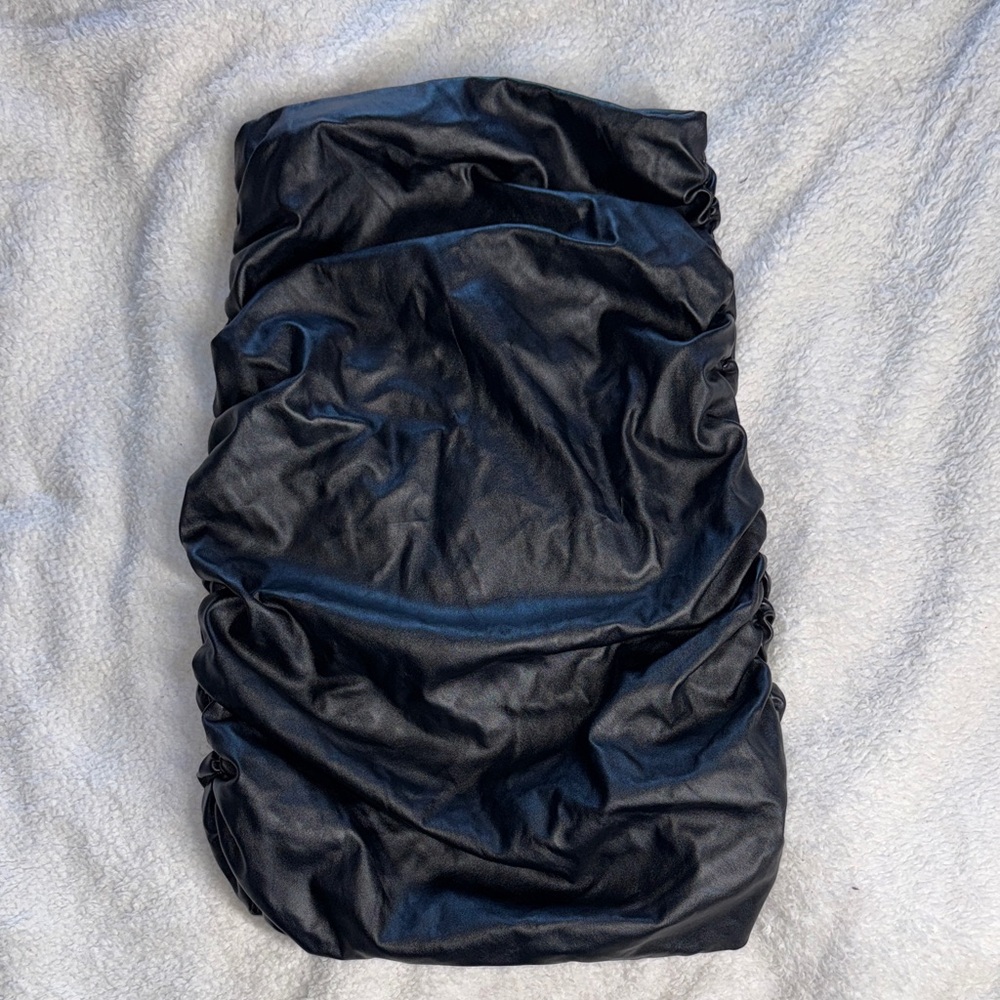 Black Ruched Skirt